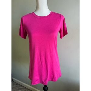 LOGO Principles Lori Goldstein Womens Top Pink Tee Sz XXS New T Shirt